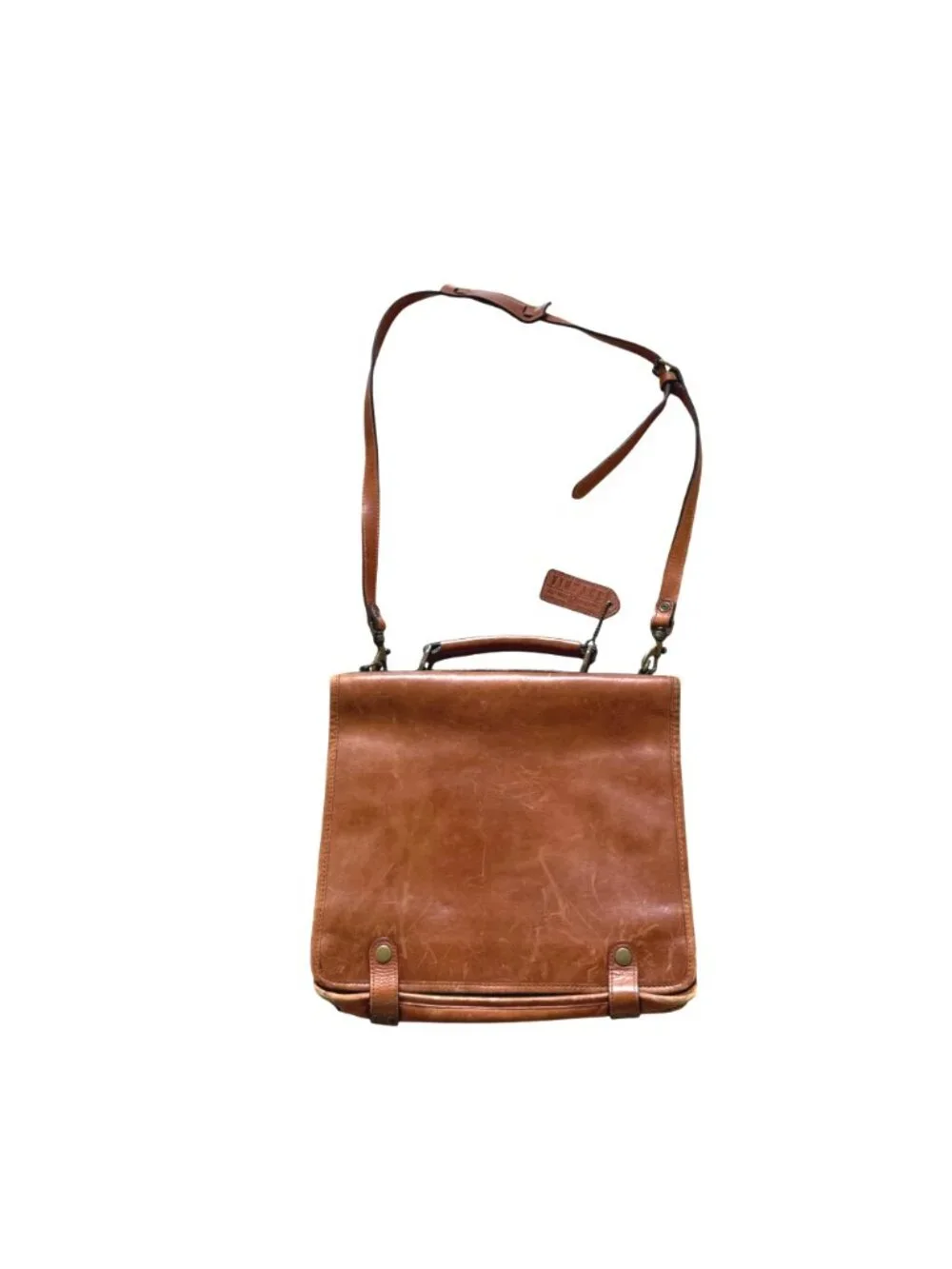 Vintage Alla Moda Bellezza Men's Messenger Bag Professional Academia Leather